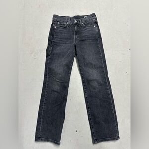 AYR Women's Black Jeans The LaLa Slim Straight 26S Stretch Denim